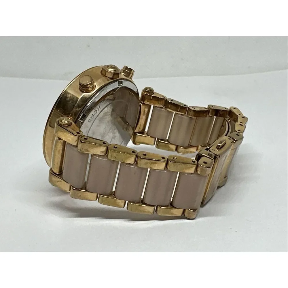 Michael Kors Parker MK5896 Women Rose Gold Analog Dial Quartz Wrist Watch NUL45